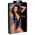 Cottelli - body in rete con cerniera (nero)
