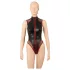 Cottelli - body in rete con cerniera (nero) - M