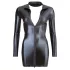 Cottelli - Vestito mini lucido a maniche lunghe - nero - M