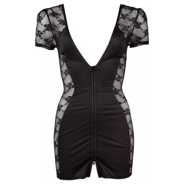 Cottelli - Abito lingerie con pizzo e fiocco - nero - L