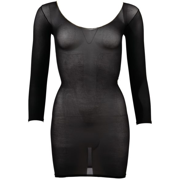 NO:XQSE - Catsuit a maniche lunghe trasparente - nero S-L