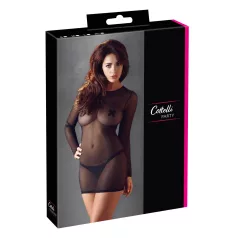 Cottelli - abito trasparente - nero