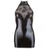 Cottelli - miniabito sexy pizzo lucido con collo - nero - XL
