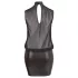Cottelli Plus Size - abito trasparente chiffon lucido - nero