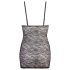 Cottelli - abito in pizzo a righe lucide (nero) - XL