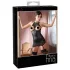 Abierta Fina - minidress sensuale - tessuto lucido - nero