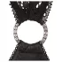 Abierta Fina - minidress sensuale - tessuto lucido - nero - L