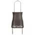 Abierta Fina - minidress sensuale - tessuto lucido - nero - L