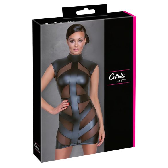 Cottelli - sensuale abito aderente lucido (nero) - L