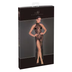 Noir - abito lungo trasparente floreale - nero - M