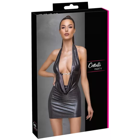 Cottelli Party - abito con collo allacciato (argento)