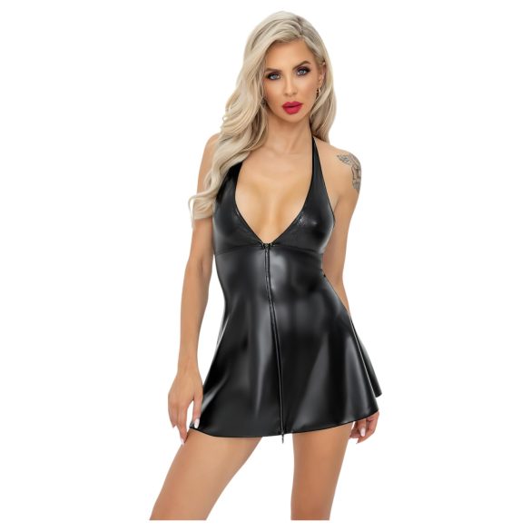 Noir - minidress nero effetto pelle di serpente