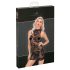 / Noir - abito mini senza maniche con rose (nero) - M