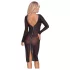 Cottelli Party - abito trasparente con zip - nero - M