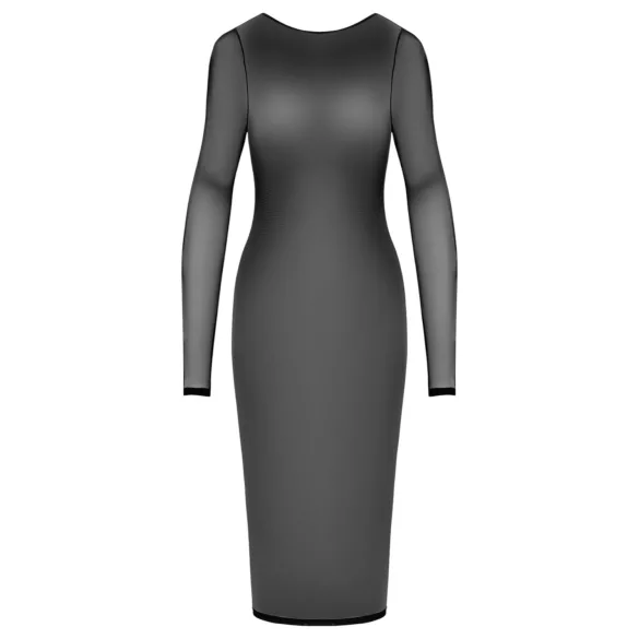 Cottelli Party - abito trasparente con zip - nero - L