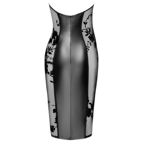 Noir - vestito lucido con collo halter (nero)