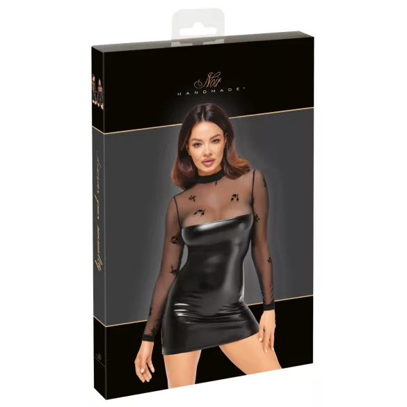 Noir - abito lucido trasparente con top - nero - M