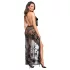 Noir - Maxi abito trasparente floreale (nero) - M