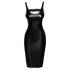 Noir - abito effetto pelle con spacco (nero) - M