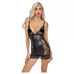 Noir - minidress trasparente laterale (nero)