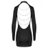 Cottelli - minidress con schiena scoperta e catena - nero - L