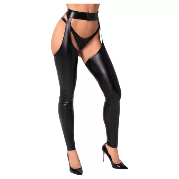 Noir - collant lucido - chaps - nero - L
