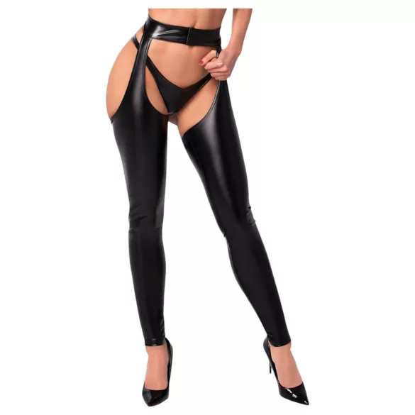 Noir - collant lucido - chaps - nero - L
