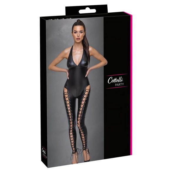 Cottelli Party - body in pizzo nero con collare - L