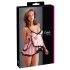 Cottelli - Babydoll trasparente con volant - lingerie sexy - L