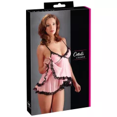   Cottelli - Babydoll trasparente con volant - lingerie sexy - XL