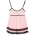 Cottelli - Babydoll trasparente con volant - lingerie sexy - XL