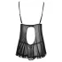 Cottelli - Babydoll trasparente con volant - nero - M