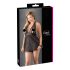 Cottelli Plus Size - babydoll in pizzo nero leggero