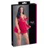 Cottelli Plus Size - babydoll rosso in pizzo, leggero