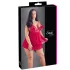 Cottelli Plus Size - babydoll trasparente in pizzo - rosso