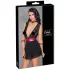 Cottelli Bondage - Babydoll in pizzo nero con collarino - M