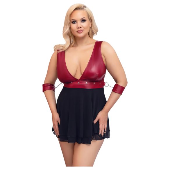 Cottelli Bondage Plus Size - babydoll (rosso)