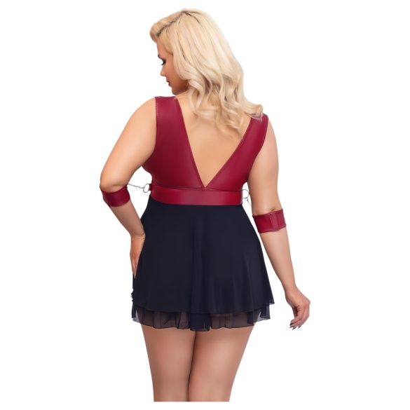 Cottelli Bondage Plus Size - babydoll (rosso)