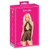 Kissable - babydoll con collo allacciato - pizzo nero
