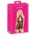 Kissable - babydoll con collo allacciato - pizzo nero - L/XL