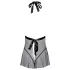 Kissable - babydoll con collo allacciato - pizzo nero - L/XL