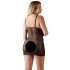 Cottelli Plus Taglie - Camicia da notte in pizzo trasparente (nero)