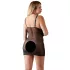 Cottelli Plus Size - babydoll trasparente in pizzo - nero