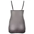 Cottelli Plus Size - babydoll trasparente in pizzo - nero - 2XL