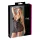 Cottelli Plus Size - babydoll trasparente in pizzo - nero - 3XL