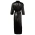 Cottelli - vestaglia satinata - nero - 2XL/3XL