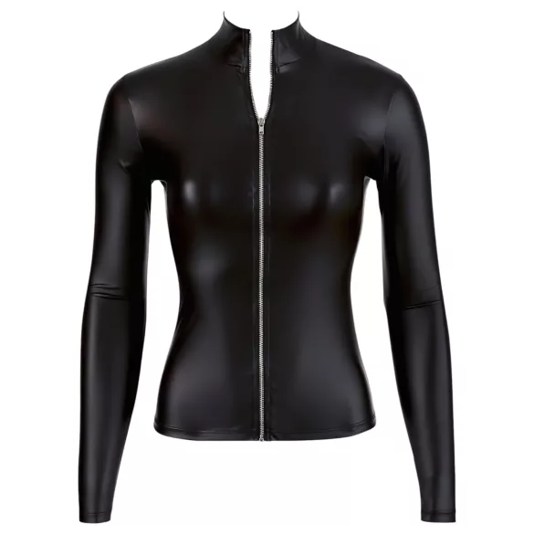 Cottelli - maglia donna maniche lunghe lucida - nero