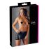 Cottelli - minigonna lucida con fibbie (nera) - XL