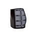 Cottelli - minigonna lucida con fibbie (nera) - XL