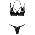 Set reggiseno lucido - Obsessive Keira Lise (nero)